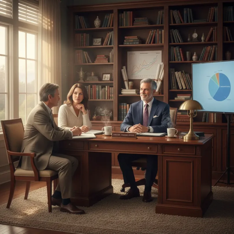 Retirement planning with a financial advisor